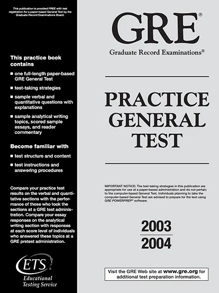 GRE practicebook 2004